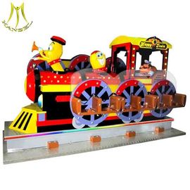 Hansel amusement park fiberglass electric carousel kids ride on toys fournisseur