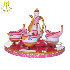 Hansel amusement park fiberglass electric carousel kids ride on toys fournisseur
