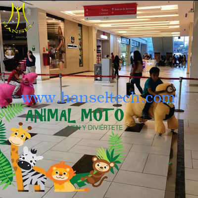 Hansel amusement children electric stuffed walking animal toy rides fournisseur