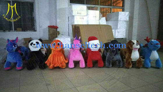 Hansel entertainment battery stuffed animal kids electric rides on animal fournisseur