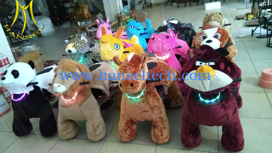Hansel entertainment battery stuffed animal kids electric rides on animal fournisseur