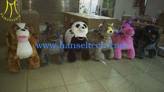 Hansel shopping mall walking electric mountable animal plush ride fournisseur