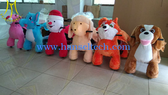 Hansel amusement games coin operated children ride on stuffed animals fournisseur