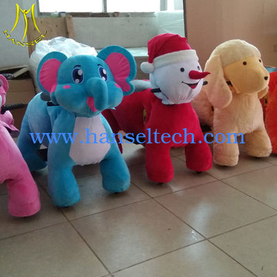 Hansel amusement games coin operated children ride on stuffed animals fournisseur
