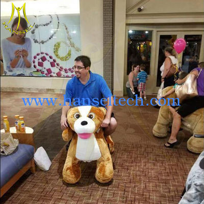 Hansel amusement chinese electronic toys ride on plush motorized animals fournisseur