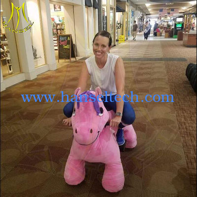 Hansel amusement games electric kids stuffed plush animal rides fournisseur