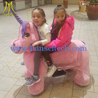 Hansel amusement park battery operated kids motorized plush animal fournisseur