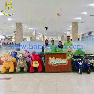 Hansel amusement park walking plush electrical motorized animals fournisseur
