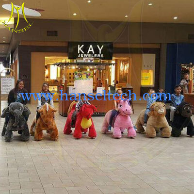 Hansel amusement park games stuffed kiddywalking animal rides for mall fournisseur