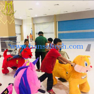 Hansel amusement park games stuffed kiddywalking animal rides for mall fournisseur