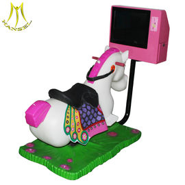 Hansel shopping mall kids ride machine coin operated electric video horse rides fournisseur