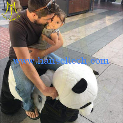 Hansel shopping mall game machine electric mountable animal plush ride fournisseur