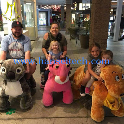 Hansel amusement park electric walking battery operated ride on unicorn fournisseur