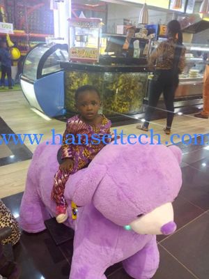 Hansel coin operated plush kids dinosaur park animales mountables in mall fournisseur