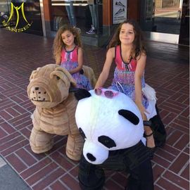 Hansel happy rides on animal entertainment motorized plush riding animals fournisseur