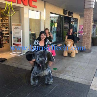 Hansel amusement park motorized animal baby toy ride on walking animals fournisseur