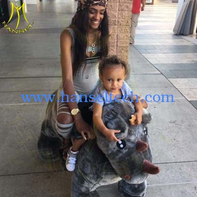 Hansel amusement park battery operated plush electrical animals toy car fournisseur