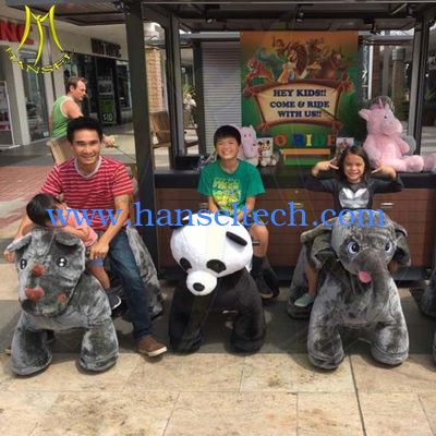 Hansel amusement park battery operated plush electrical animals toy car fournisseur
