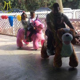Hansel electronic game machine walking motorized plush riding animals fournisseur