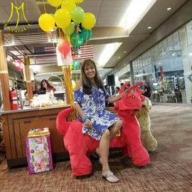 Hansel electronic game machine walking motorized plush riding animals fournisseur