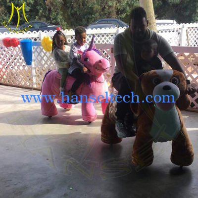Hansel high quality entertainment walking plush animal electric scooter fournisseur