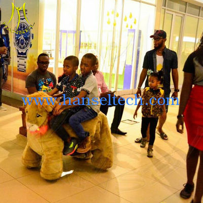 Hansel electronic funny battery operated kids ride on plush horse for park fournisseur