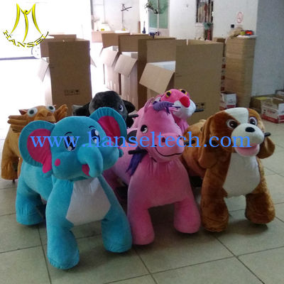 Hansel amusement park children walking stuffed animals coin operated ride on toys fournisseur