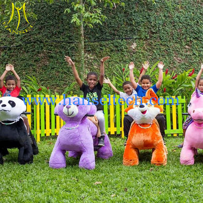 Hansel amusement park games kiddie electric ride on walking animals fournisseur