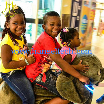 Hansel amusement park games kiddie electric ride on walking animals fournisseur