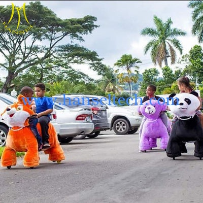 Hansel amusement park game kids indoor rides electric plush mountable animals fournisseur