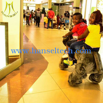 Hansel walking electric ride coin operated plush kiddie animal toy rides fournisseur