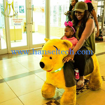 Hansel amusement park walking plush electrical animal toy ride for park fournisseur