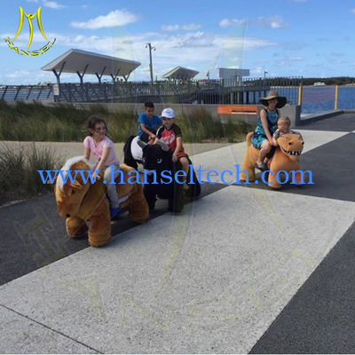 Hansel coin operated rides kids walking animated game for mall fournisseur