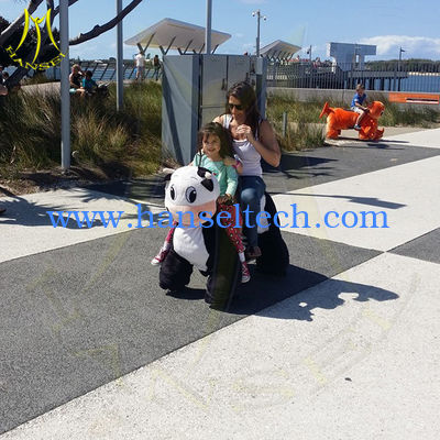 Hansel coin operated rides kids walking animated game for mall fournisseur