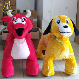 Hansel amusement park walking coin operated plush mountable animal rides fournisseur
