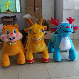 Hansel amusement park moving stuffed electric animal scooters for children fournisseur