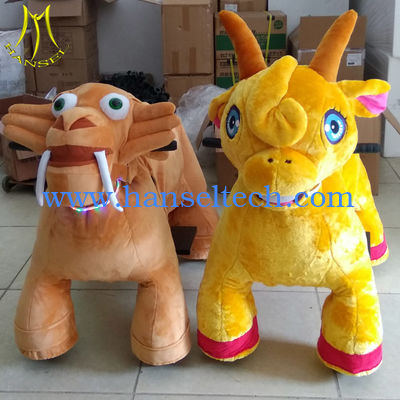 Hansel amusement park electric games walking stuffed ride on animals fournisseur