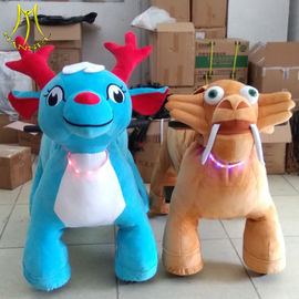 Hansel amusement park games children electric stuffed walking animal rides fournisseur