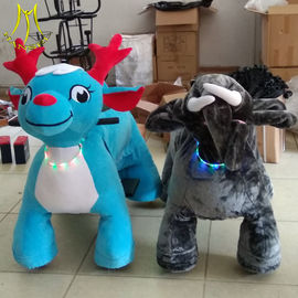 Hansel amusement park walking electric mountable animal plush ride fournisseur