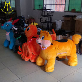 Hansel amusement park walking electric plush rideable toy motorized animals fournisseur