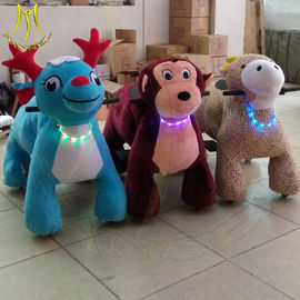 Hansel plush coin operated happy rides on animal motorized plush riding animals fournisseur