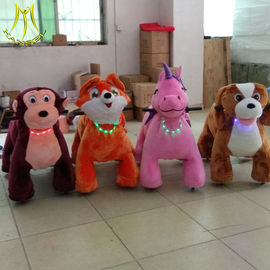 Hansel  battery powered plush toy ride on animals shopping mall plush motorized animals fournisseur