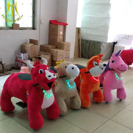 Hansel electric amusement rides game for kid power with 4wheels plush pony horse factory fournisseur