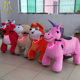 Hansel electric amusement rides game for kid power with 4wheels plush pony horse factory fournisseur