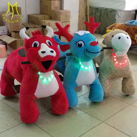 Hansel amusement park children coin operated plush horse pony scooter ride fournisseur