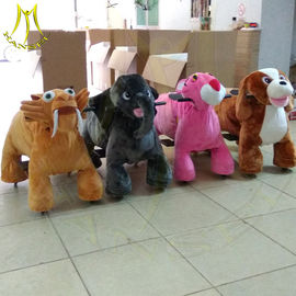 Hansel walking kids indoor entertainment plush motorized riding animals fournisseur