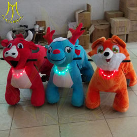 Hansel wholesale walking coin operated motorized plush riding animals fournisseur