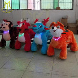 Hansel amusement children coin operated plush motorized riding animals fournisseur