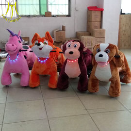 Hansel shopping mall kids plush riding animals plush riding motorized animals for sales fournisseur