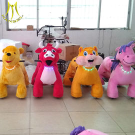 Hansel  theme park equipment for sale kids coin operated plush ride on unicorn fournisseur